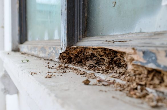 Termite treatment Broken Window